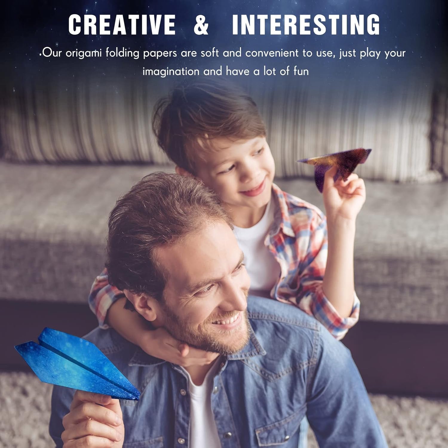 150 Sheets Double Sided Origami Paper Kit 6 X 6 Inch Beautiful Sky Scrapbook Paper Galaxy Outer Space Star Pattern Paper Easy Folding for Arts Crafts School Kids Teachers, 36 Designs (Vivid Style)