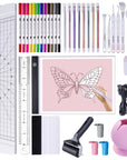 37Pcs Essential Tool Set for Cricut Machine, Ultimate Tool with 7Pcs Weeding Tools for Vinyl, LED Light Pad, 12'' Paper Cutter, Vinyl Scrap Collector, Crafting Starter Kit for Cricut Projects