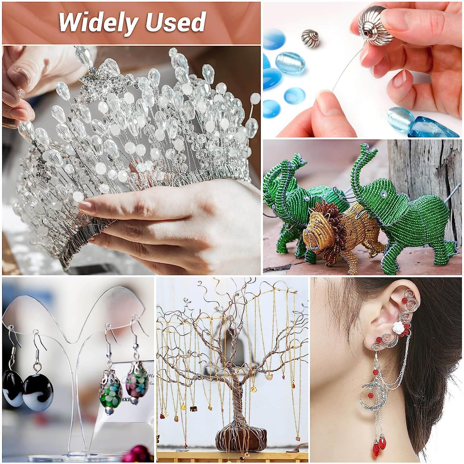 26 Gauge Stainless Steel Wire for Jewelry Making, Bailing Wire Snare Wire Wrapping for Craft and Jewelry Making