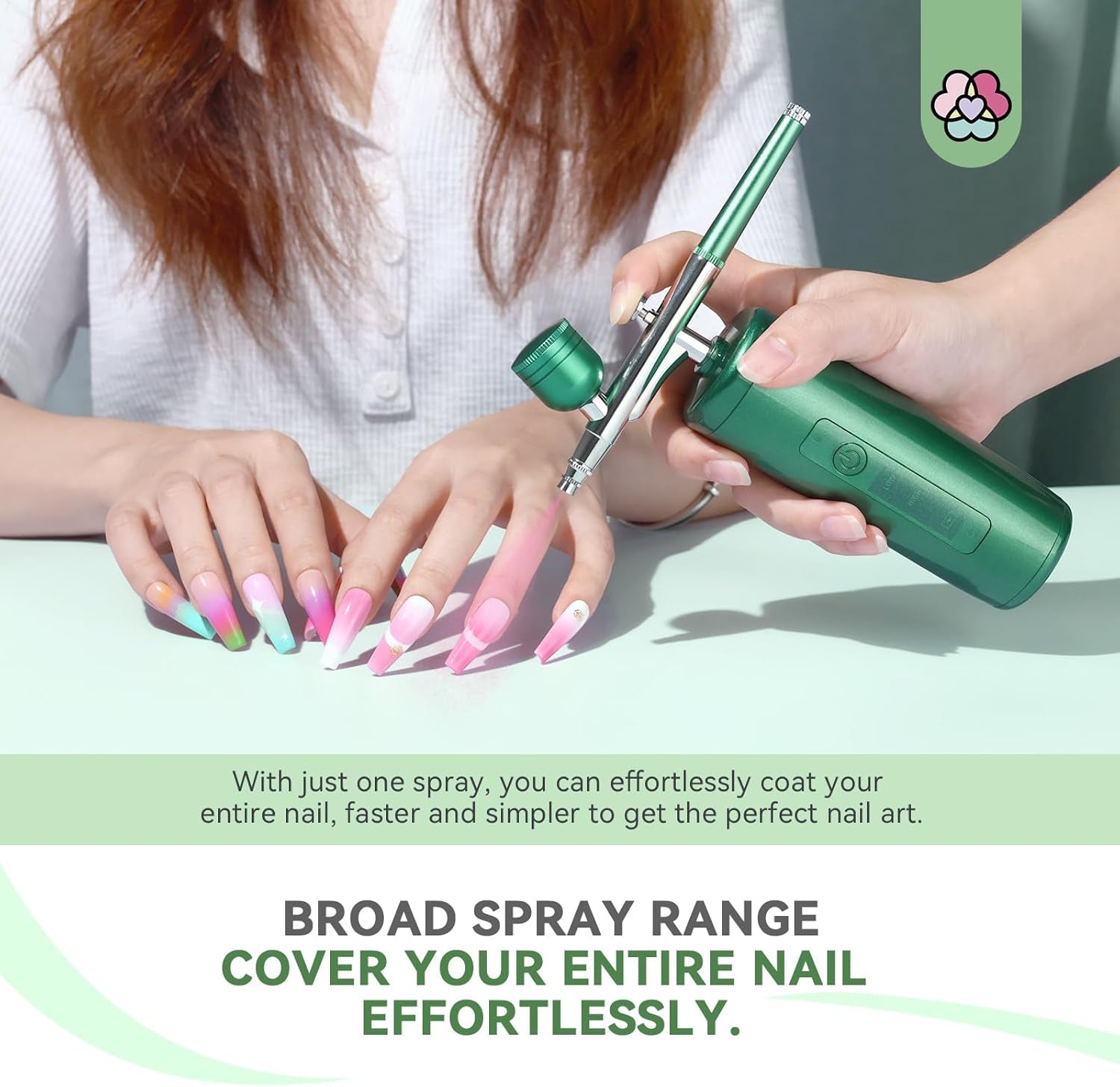 Airbrush for Nails Kit, Professional Wireless Airbrush Kit Portable Fast DIY Nail Art Gel Nail Polish Nail Supplies for Nail Decorating French Nail Painting Nail Art Nail Tech Must Have