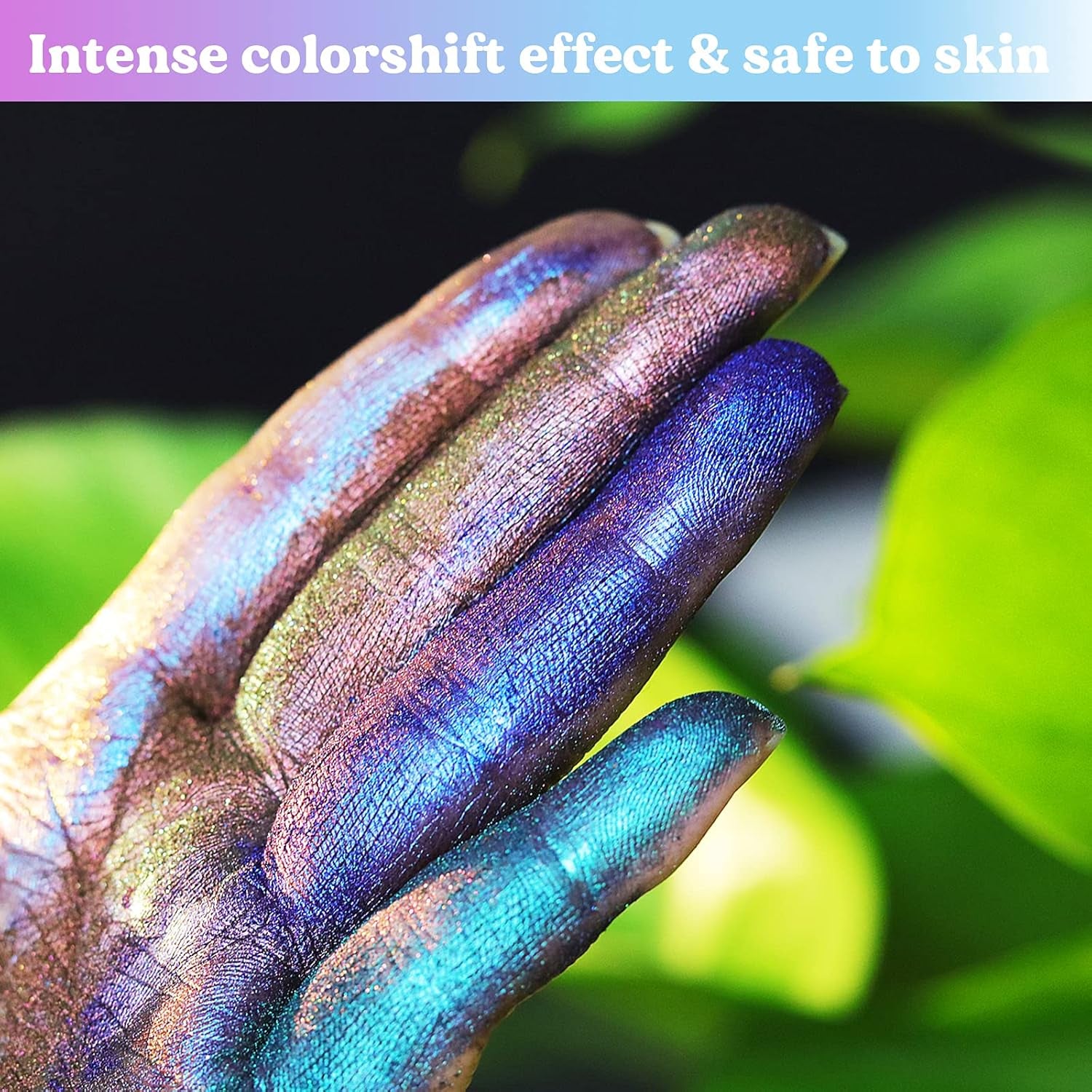 Mica Powder,Intense Chameleon Powder, Ultra Fine Colorshift Mica Powder for Epoxy Resin Crafts/Tumblers, Chrome Pigment Powder for Chameleon Nail Art/Paints/Soap Making