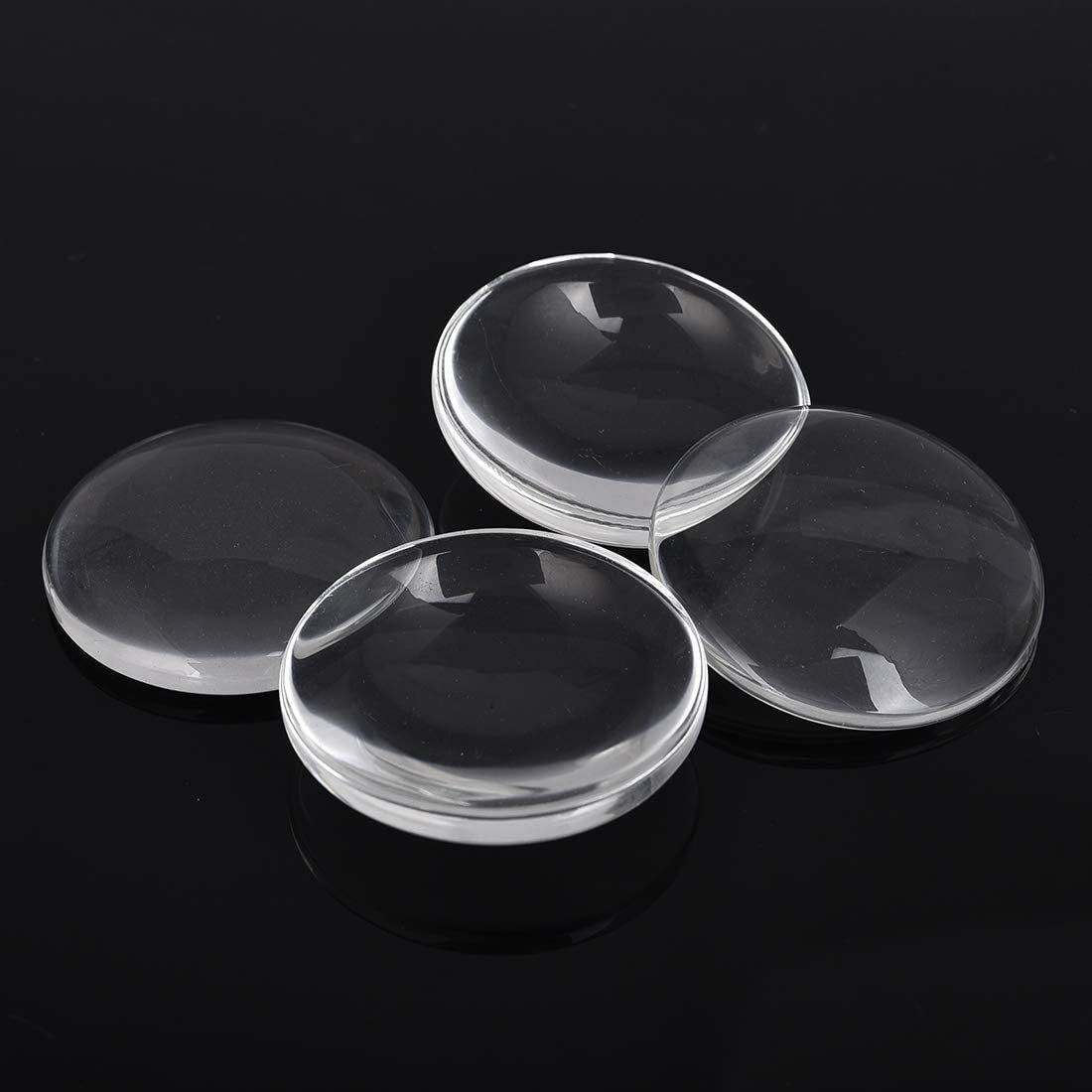 40 Pcs Silver Pendant Trays with 40 Pcs Transparent Glass Cabochons, round Pendant Bezels 1 Inch/25Mm for Photo Pendant Resin Craft Jewelry Making, Total 80 Pcs
