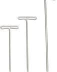 Steel T-Pins for Blocking Knitting, Modelling and Crafts 150 Pieces (2 Inch, 1-1/2 Inch, 1-1/4 Inch)