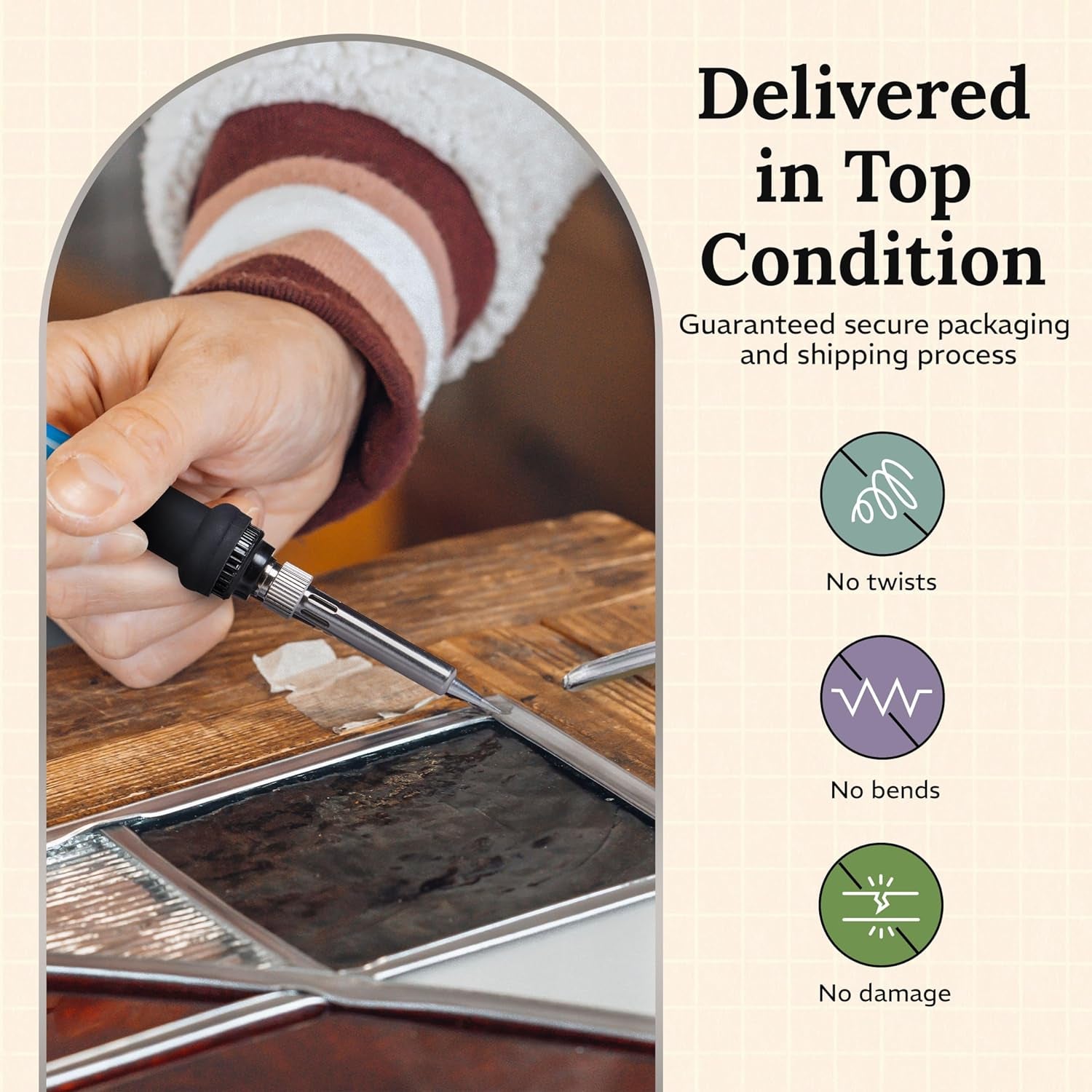 3/16&quot; round U Lead Came for Stained Glass – 6 Ft Lead U Hobby Came by