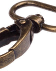 1-Inch Silver Curved Lobster Clasps Swivel Trigger Clips Snap (Pack of 20)