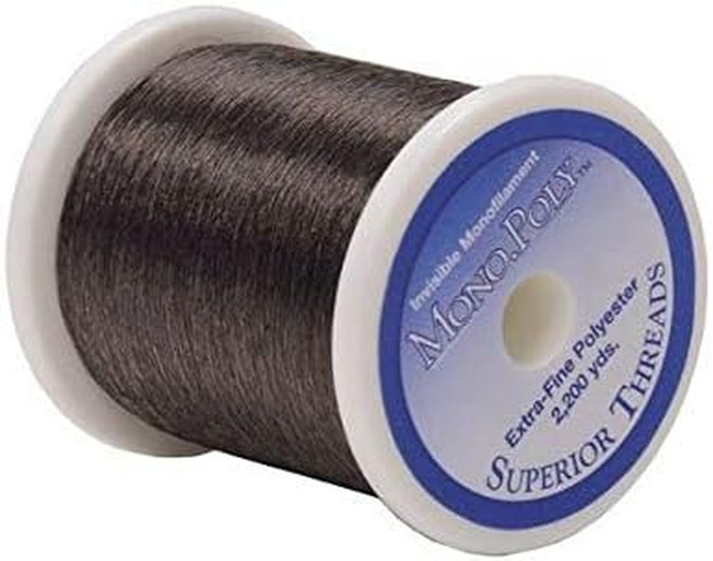 - Monopoly Reduced-Sheen Polyester Thread for Quilting and Invisible Applique, Smoke, 2,200 Yds.