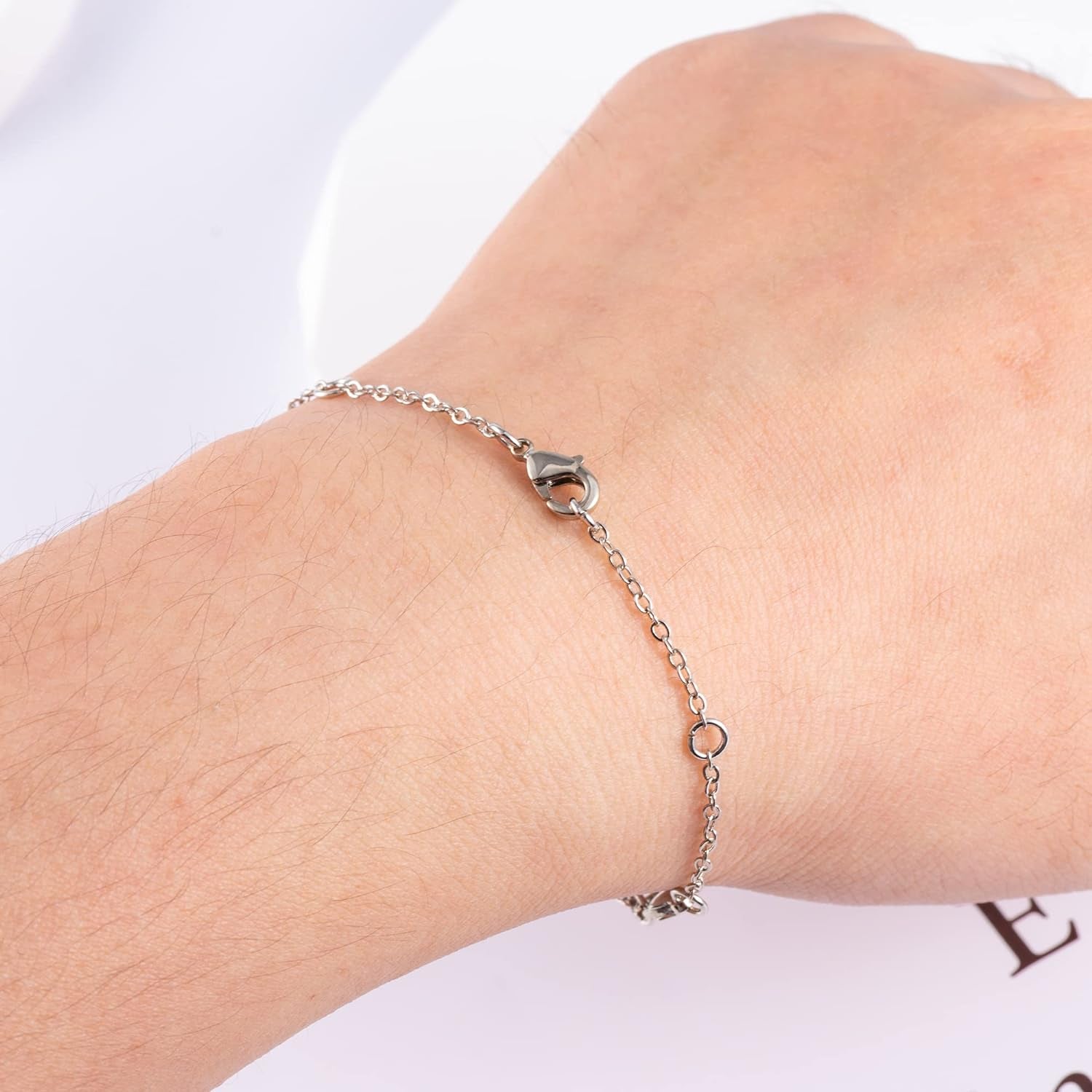 Magnetic Necklace Clasps and Closures, 2 Pcs 925 Sterling Silver Magnetic Clasps for Necklaces White Gold Plated Converter Closures Connector Clasps for Bracelet Anklet DIY Jewelry Making Supplies