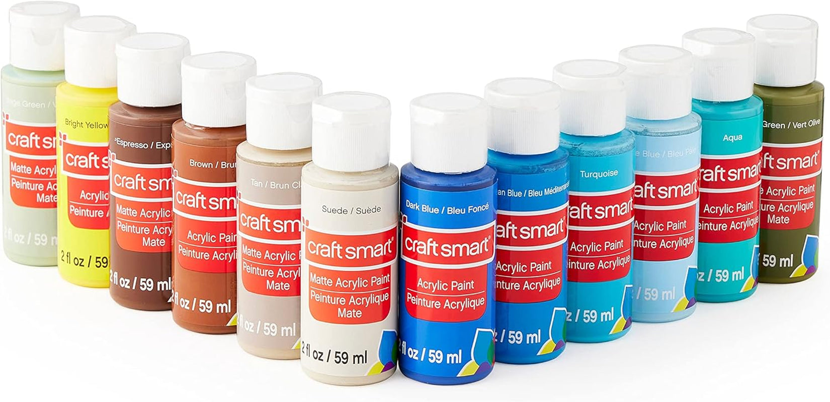 36 Assorted Acrylic Paint Set by  - Non-Toxic Paint for Drawing, Painting, Art &amp; Crafts Supplies - 1 Pack