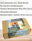Needle Felting Kit, Sea Animals, Felting Kits for Beginners Adults and Kids, Needle Felting Kit for Beginners, Felting Supplies Inc, Wool Roving, Felting Needles, Felting Pad, Instruction