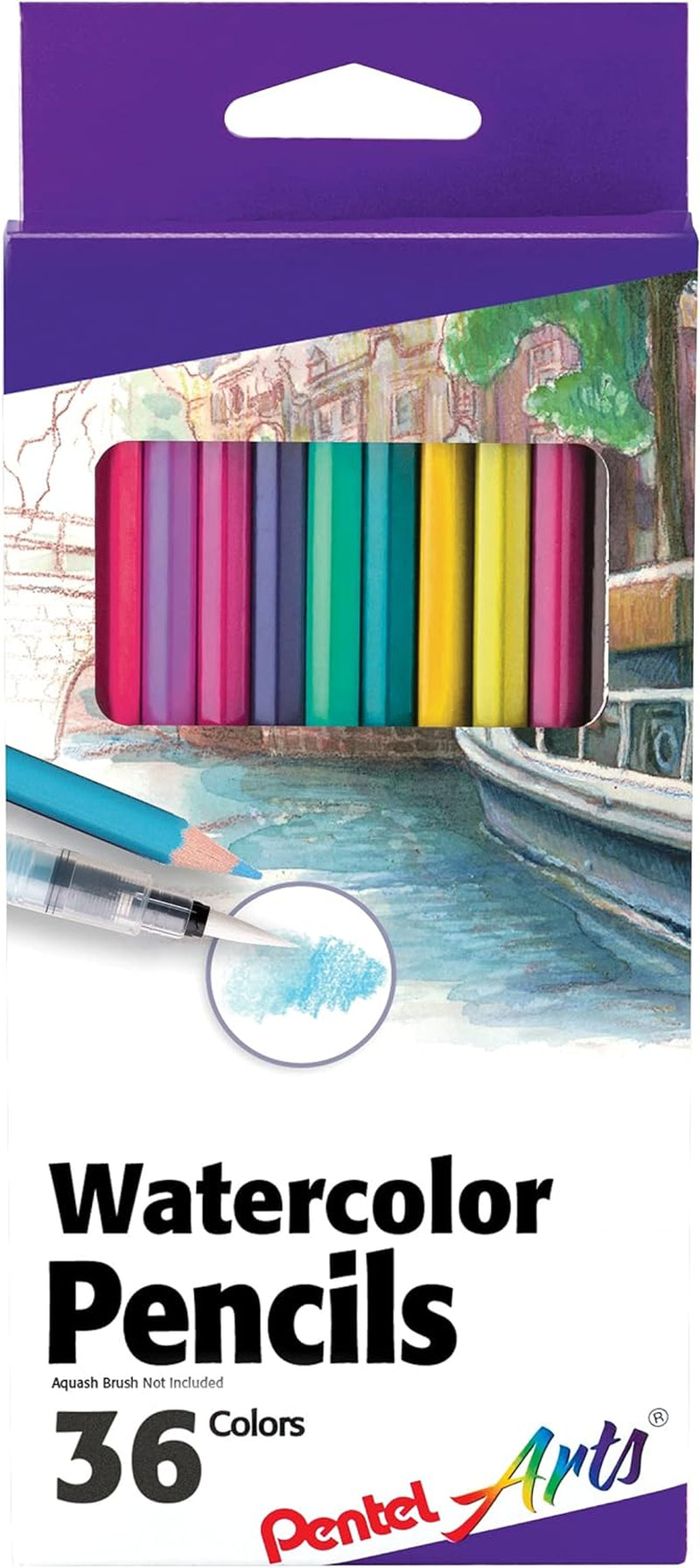 Arts Watercolor Pencil Set - Assorted Colors, 36-Pack (CB9-36)