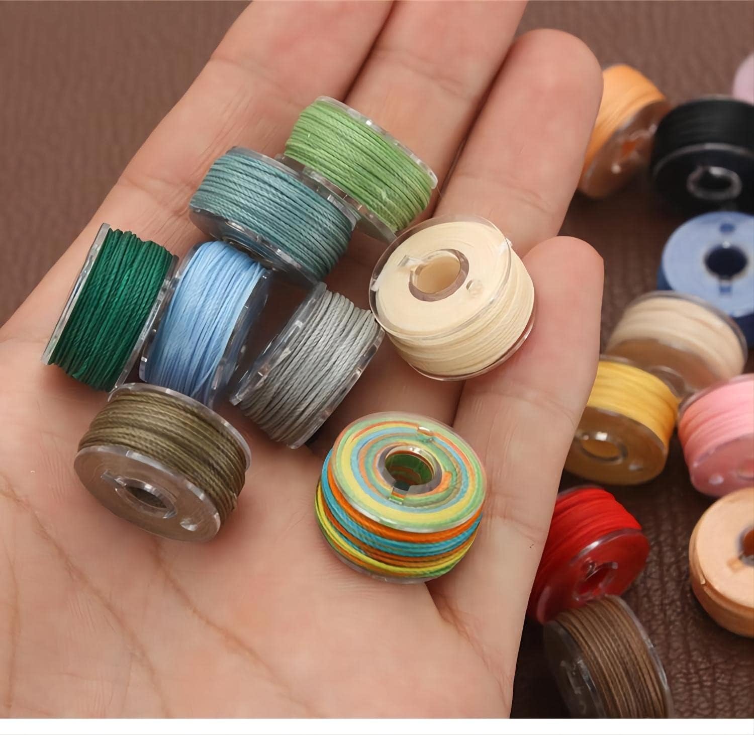 Waxed String 25 Colors 0.6Mm 382 Yard | Waxed Polyester Cord Wax Cotton Cord Waxed Thread for Bracelets Necklace Jewelry Making Friendship Bracelet (25 Colors)