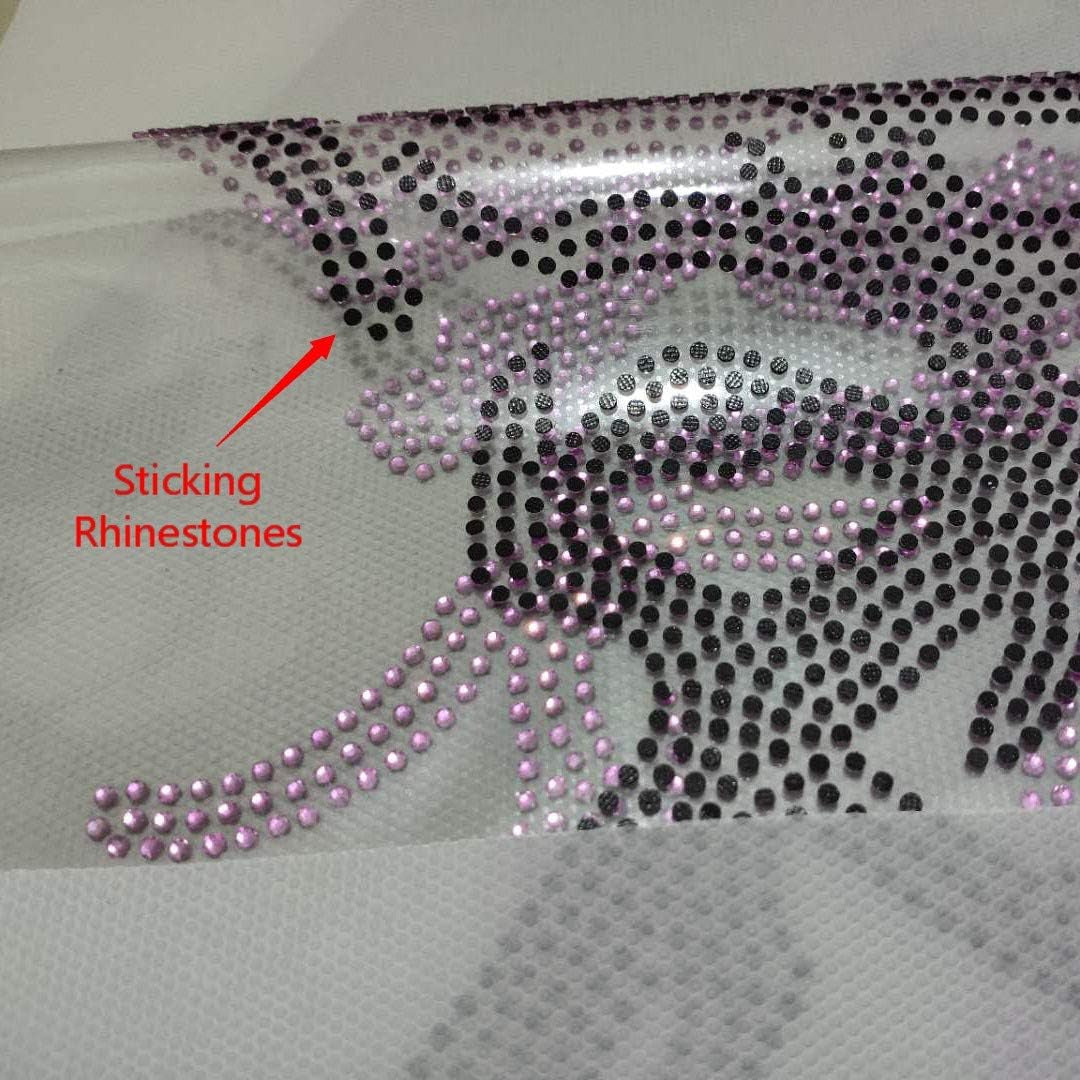 Hotfix Tape, Iron on Rhinestones Transfer Paper in Size 11" X 10Ft per Roll (11" X10Ft)