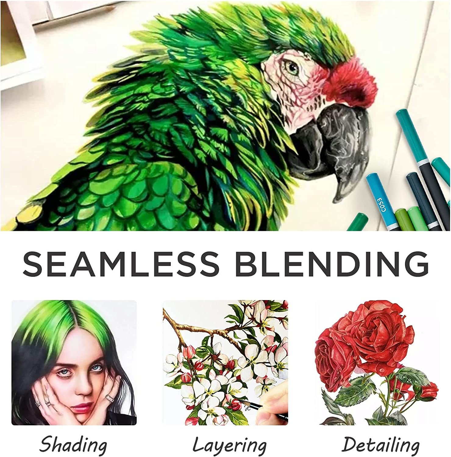 Art Supplies 120 Colors Colored Pencils Set for Adults Coloring Books with Sketchbook, Professional Vibrant Artists Coloring Pencils for Drawing Sketching Blending Shading, Soft Core Oil Based