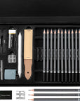 - Sketch Pencils for Drawing, 19 Pcs, Drawing Pencils for Sketching with Graphite Sticks, Erasers and Sharpener, Sketching Pencils, Art Pencils for Sketching, Graphite Pencils, Artist Pencils