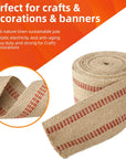 Craft Jute Webbing Tape, 3.5" X 10 Yd,11 Lbs Heavy-Duty for Chair Repair, Crafting, Burlap Ribbon, Upholstery