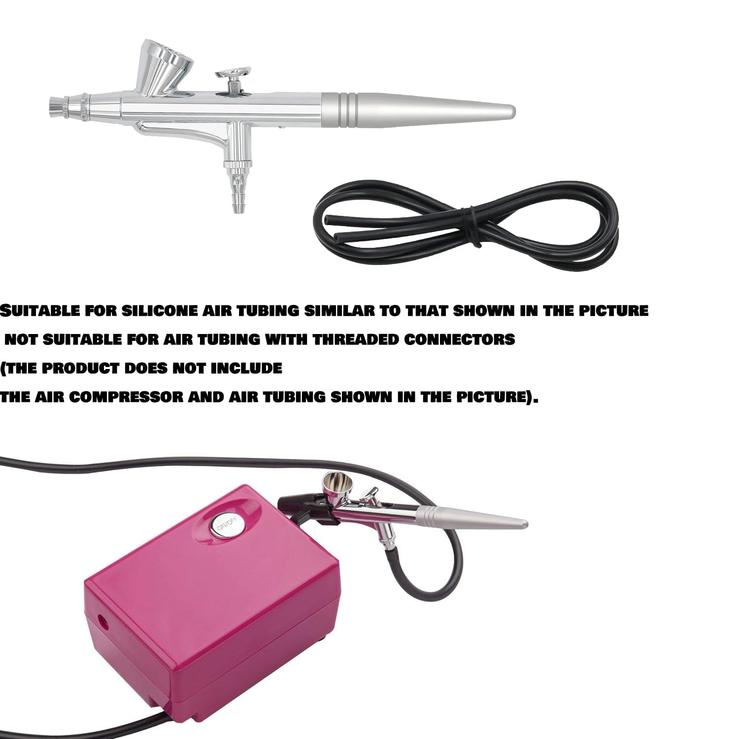 Professional 0.4Mm Nozzle Single Action Gravity Feed Airbrush