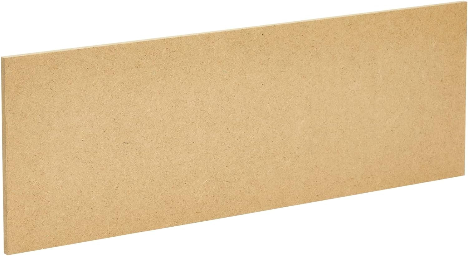 6 Pack Unfinished Wood Planks for Crafts, Wall Decorations, Rectangular MDF Board 1/4 Inch Thick for DIY Projects, Art Classes, Carpentry, Painting (5 X 15 Inches)
