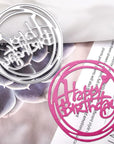 4 Set Die Cuts for Card Making,  Happy Birthday Cutting Dies Card Making Supplies DIY Die Cutters Card Making Die Stencils for Scrapbooking