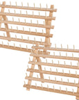 Wooden Thread Rack Sewing and Embroidery Thread Holder, 60 Spools, 2 Pack