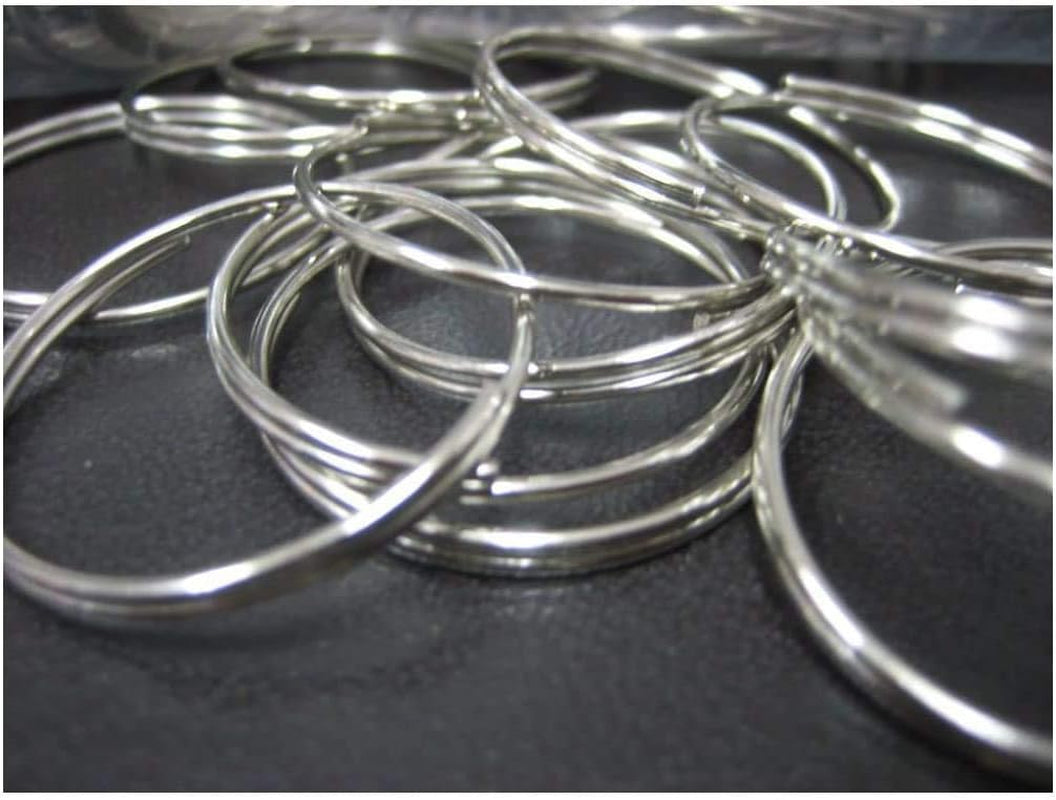 Lot 1000 Pc 1" Bulk Split Rings /Locksmith Give Away Keyrings / 1.1Mm X 28Mm/New