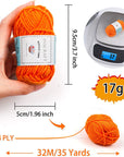 62 Acrylic Yarn Skeins, 2170 Yards Yarn for Knitting and Crochet, Includes 2 Crochet Hooks,2 Weaving Needles,10 Stitch Markers, Perfect Beginner Kit for for Adults Kids