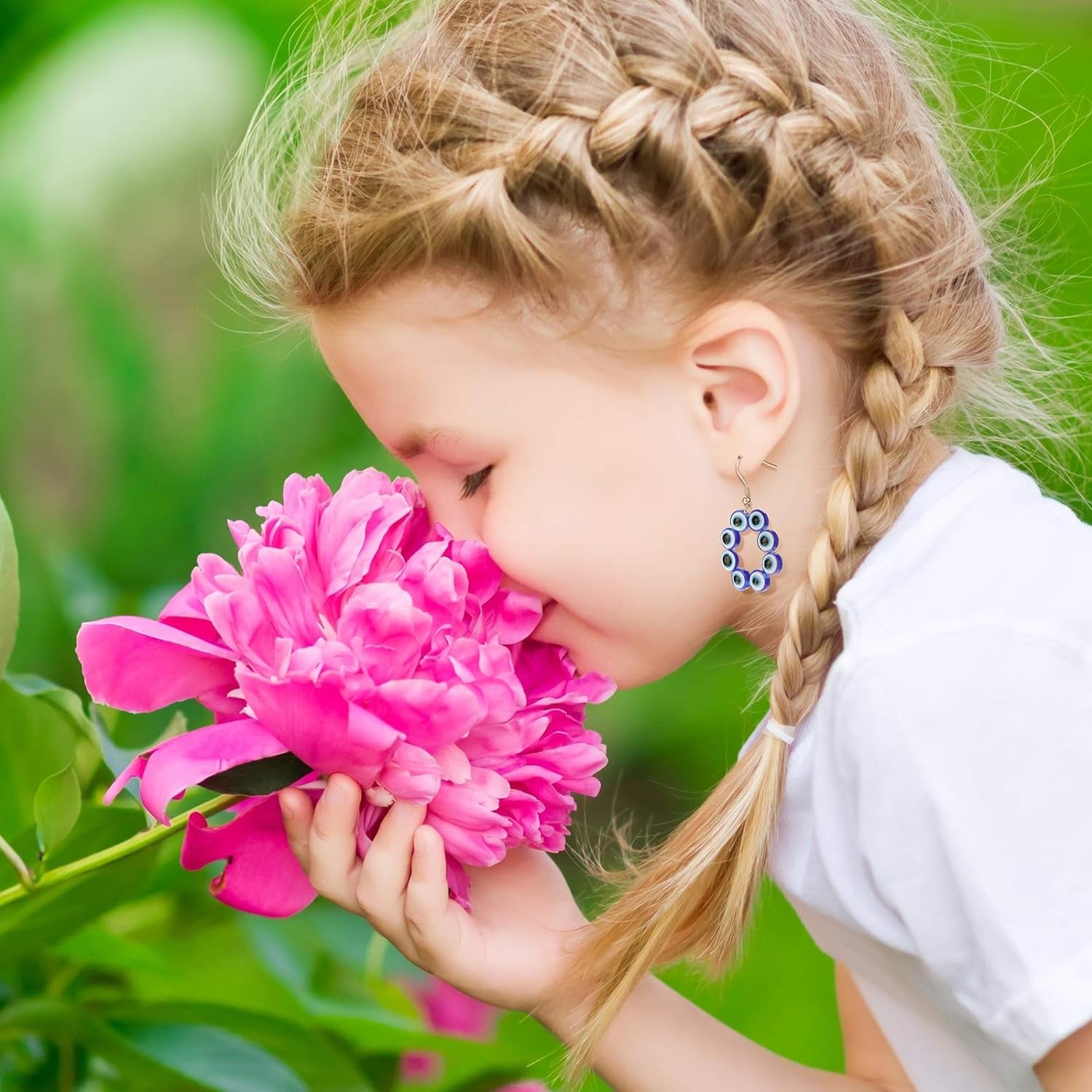 150 Pieces Evil Eye Beads Evil Eye Handmade Resin Beads Charms round Evil Eye Spacer Beads Turkish Handmade Beads for DIY Jewelry Bracelet Earring Necklace Craft Making