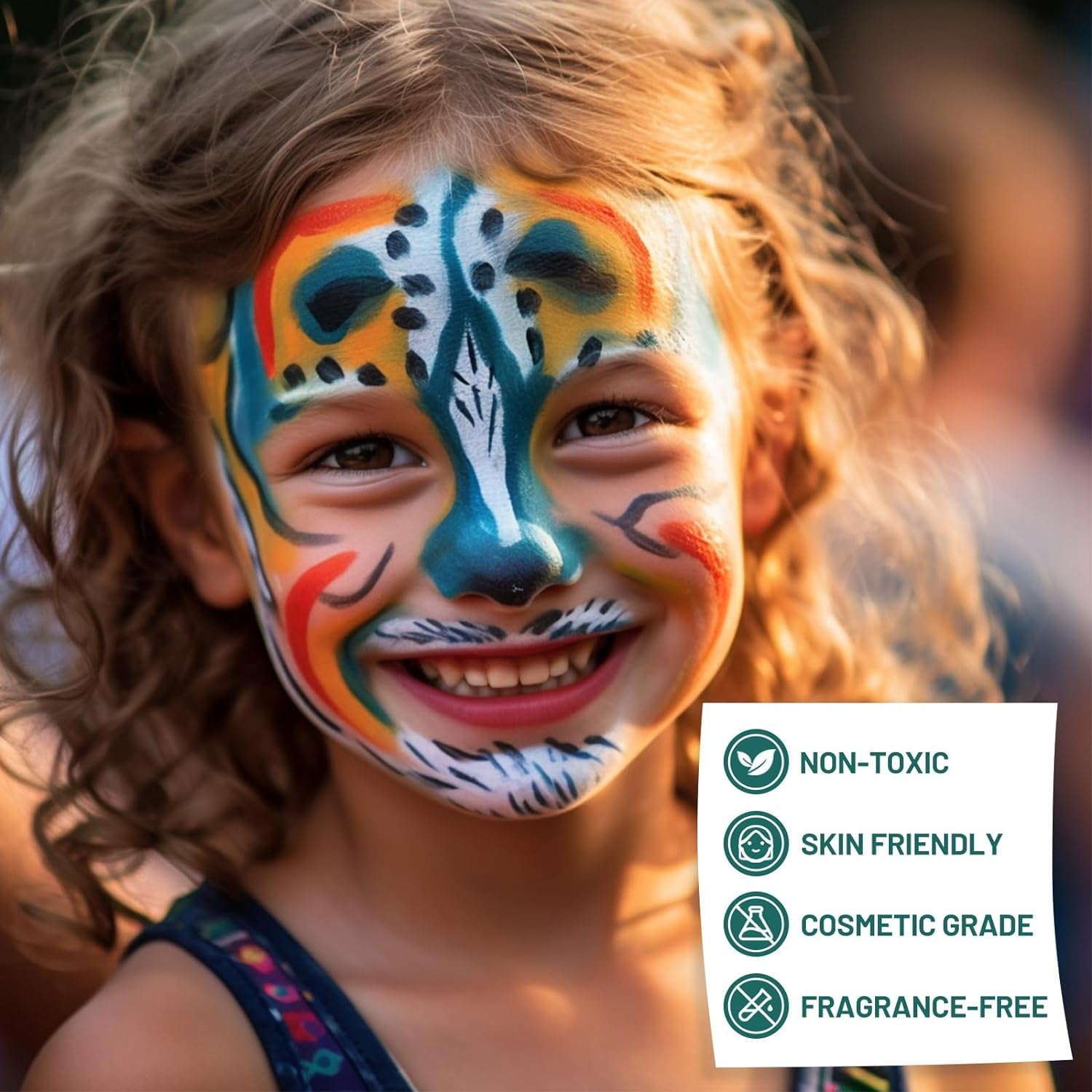 Face Body Paint, 15 Color Professional Face Painting Palette for Art Theater Halloween Party Cosplay Clown Sfx Makeup for Women Adults, Non-Toxic Washable