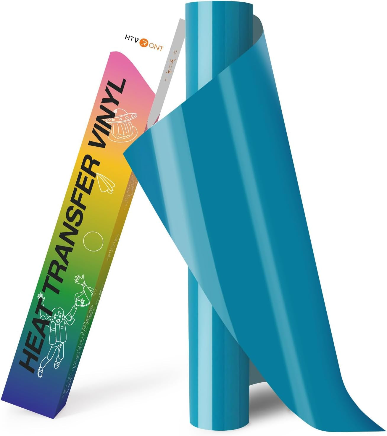 Puff Vinyl Heat Transfer - 12&quot; X 15FT White Puff Vinyl Heat Transfer for T Shirts, White Puff HTV Vinyl Heat Transfer for Cricut &amp; Cameo - Easy to Cut &amp; Weed for Heat Vinyl Design(White)