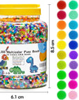 2 Buckets of Fuse Beads, 46,000 Pcs 5Mm Beads for Kids Crafts, 30 Colors Iron Beads with 6 Pegboards, 10 Ironing Paper, 20 Patterns, Gifts for Birthday Christmas, Multicolor Beads Refill Kit