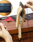 Stitch Pony, Beech Wood Foldable Leather-Pony Table Desktop Stitching Pony Horse Clamp,Leather Sewing Pony Horse Clamp for DIY Hand Stitching Leather Clamping