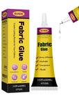Clear Fabric Glue for Clothing Permanent - 2Packs Washable Cloth Glue for Fabric