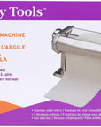 Tools Clay Conditioning Pasta Machine, Polymer Oven-Bake Clay Tool, 9 Thickness Settings, Includes Clamp and Hand Crank, Great for All Skill Levels and Craft Projects