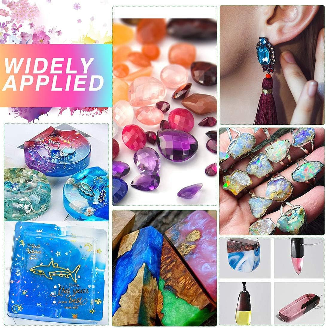 24 Colors Epoxy Resin Color Pigment Liquid Transparent Epoxy Resin Colorant Epoxy UV Resin Color Dye for Resin Coloring, Tumbler, Paints, Crafts,10Ml Each