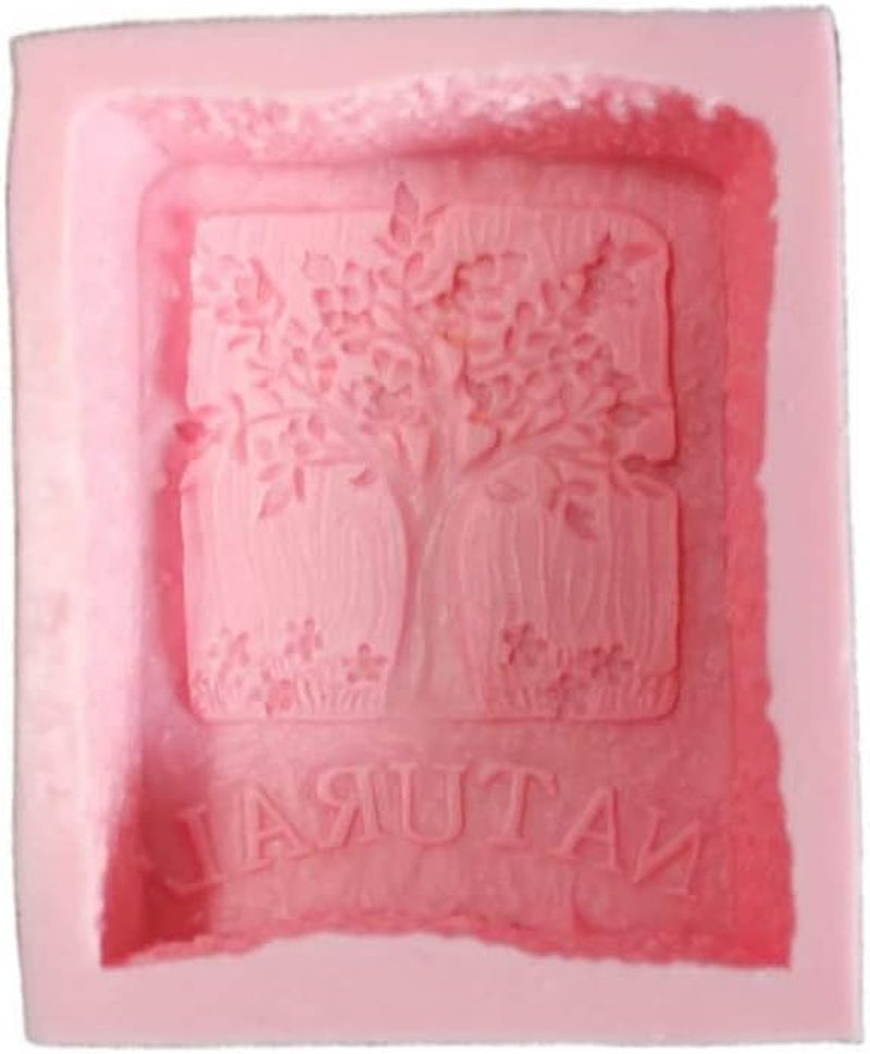 4-Pack Tree &amp; Natural Pattern Silicone Soap Mold for Natural Skincare Soap Making, DIY Skincare Products &amp; Gifts Small Business