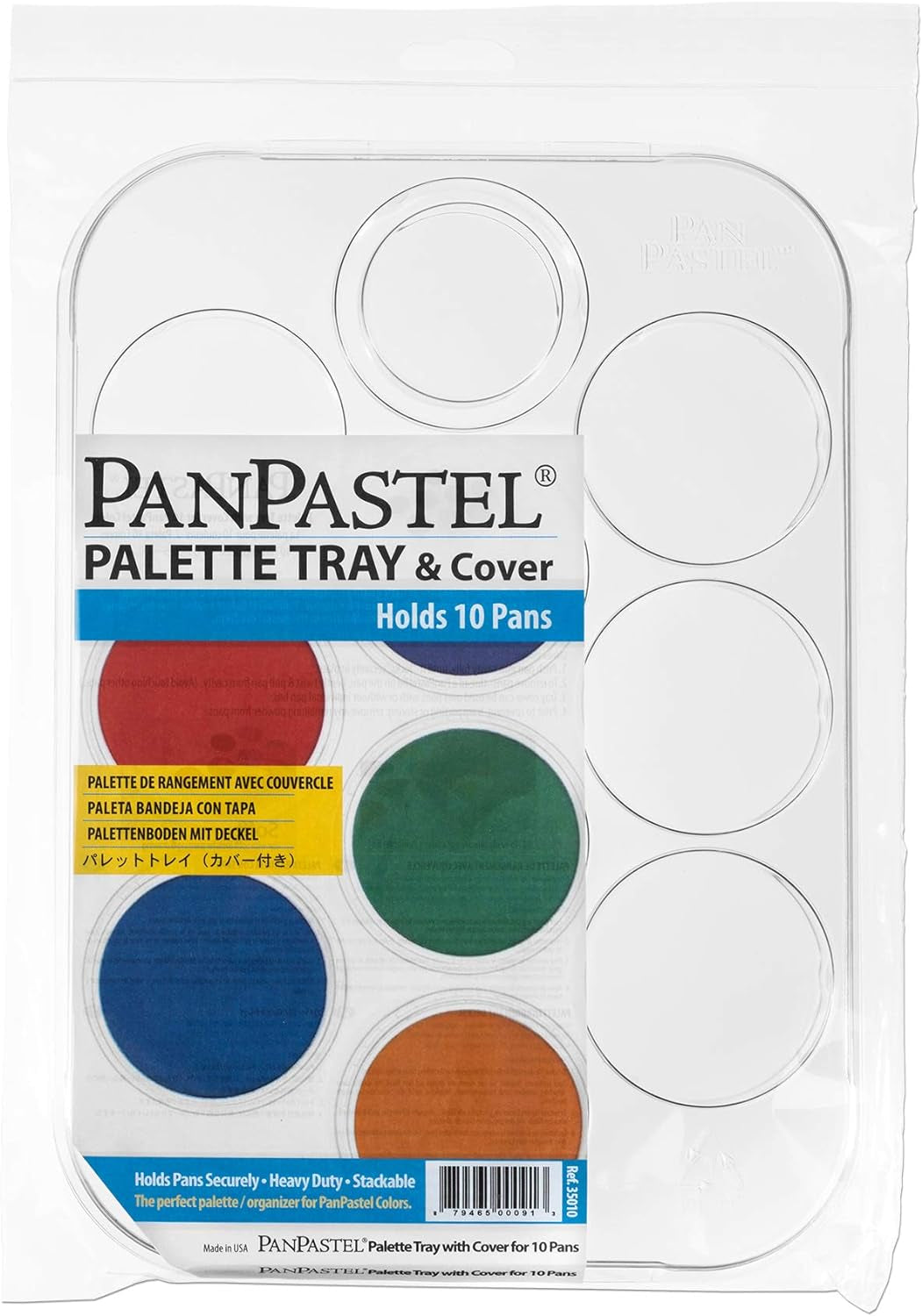 35010 Palette Tray W/Lid - Holds 10 Colors