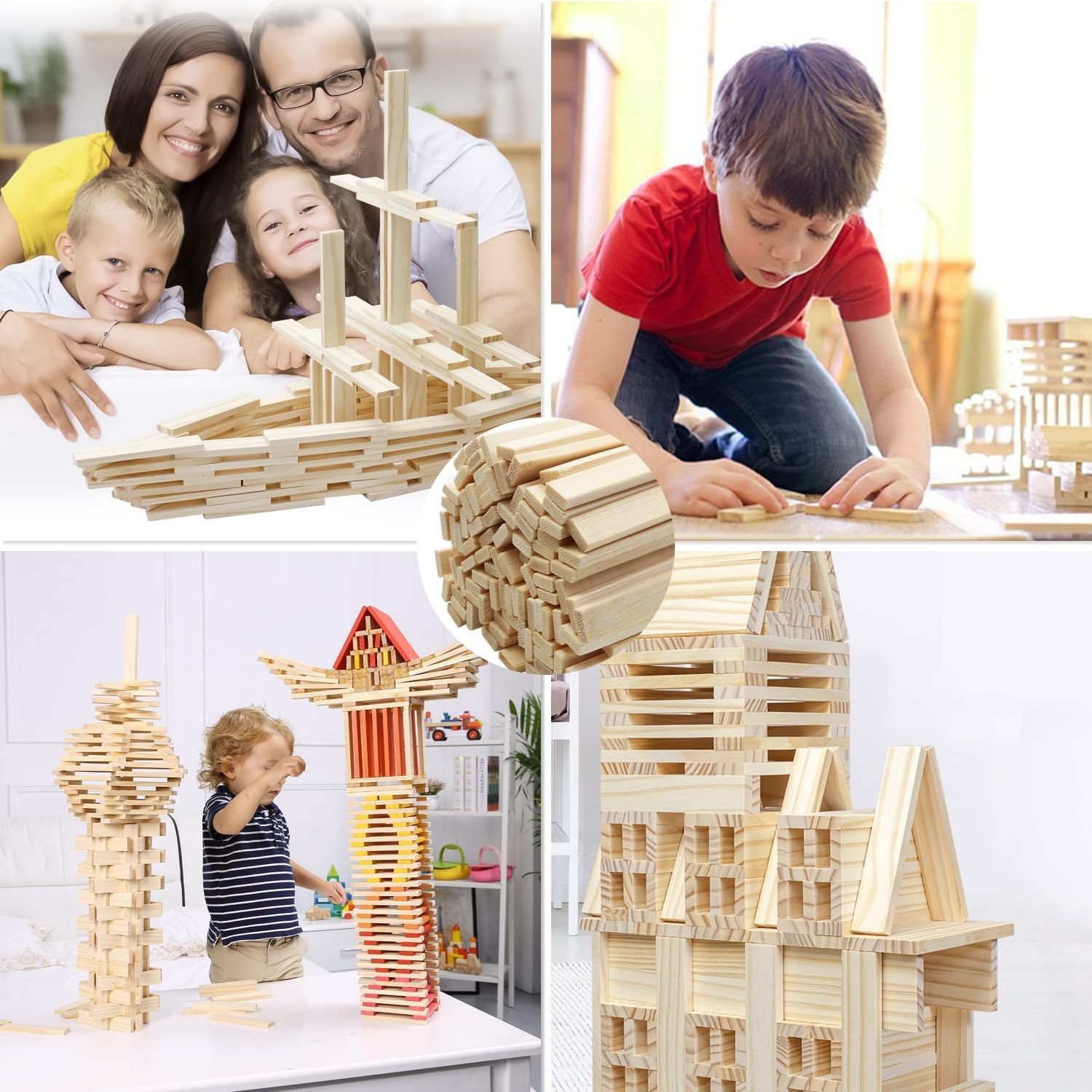100Pcs 15.7X0.35 Inch Strong Natural Bamboo Sticks, Wooden Craft Sticks, Extra Long Sticks, Wood Strips for Craft Projects
