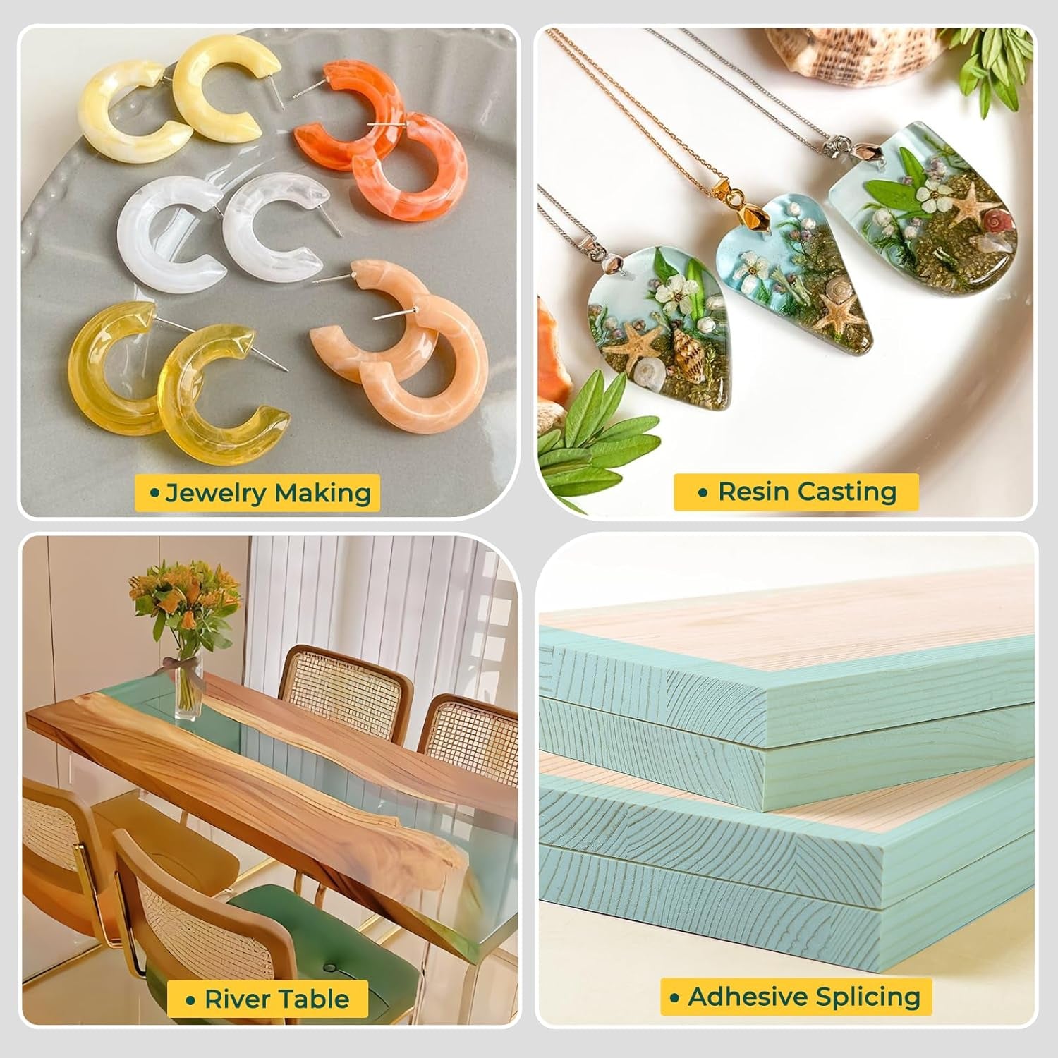 UV Resin Tape for Epoxy Resin Molding, 2.5IN W X 108FT L Resin Tape, 392℉ Heat Resistant Anti-Corrosion, Easy Peel, Epoxy Resin Tape for Jewelry Making, River Table, Deep Pour