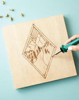 6 Pack 10X10 Wood Panels for Painting, Unfinished Wood Canvas Boards, 0.83" Deep Cradle Artist Wall Canvases for Crafts