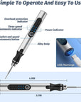 Engraving Pen with 34Bits, Portable Engraving Pen Electric Cordless Rotary Tools, Professional Engraver Tool for Metal to Wooden, Glass, Jewlry