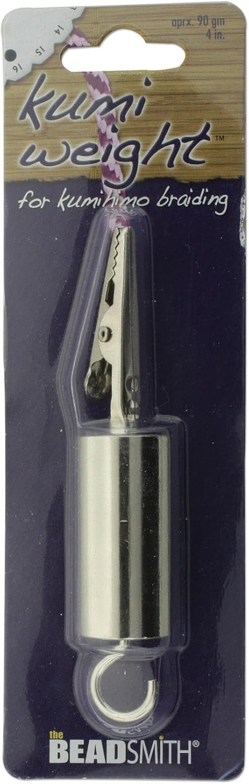 Kumi Lite Weight, 90Gm (3.1Oz), with Alligator Clip, Use When Creating Kumihimo Braids, for Consistent Tension When Braiding