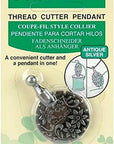 Thread Cutter Pendant Antique Gold, 1