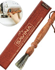 Set 2 Cleaning Brush for Sewing Machine & Sergers - Sewing Tool, Wooden Lint Brush with a Built-In Hanging Strap. Brushing Lint Out of Sewing Machines.