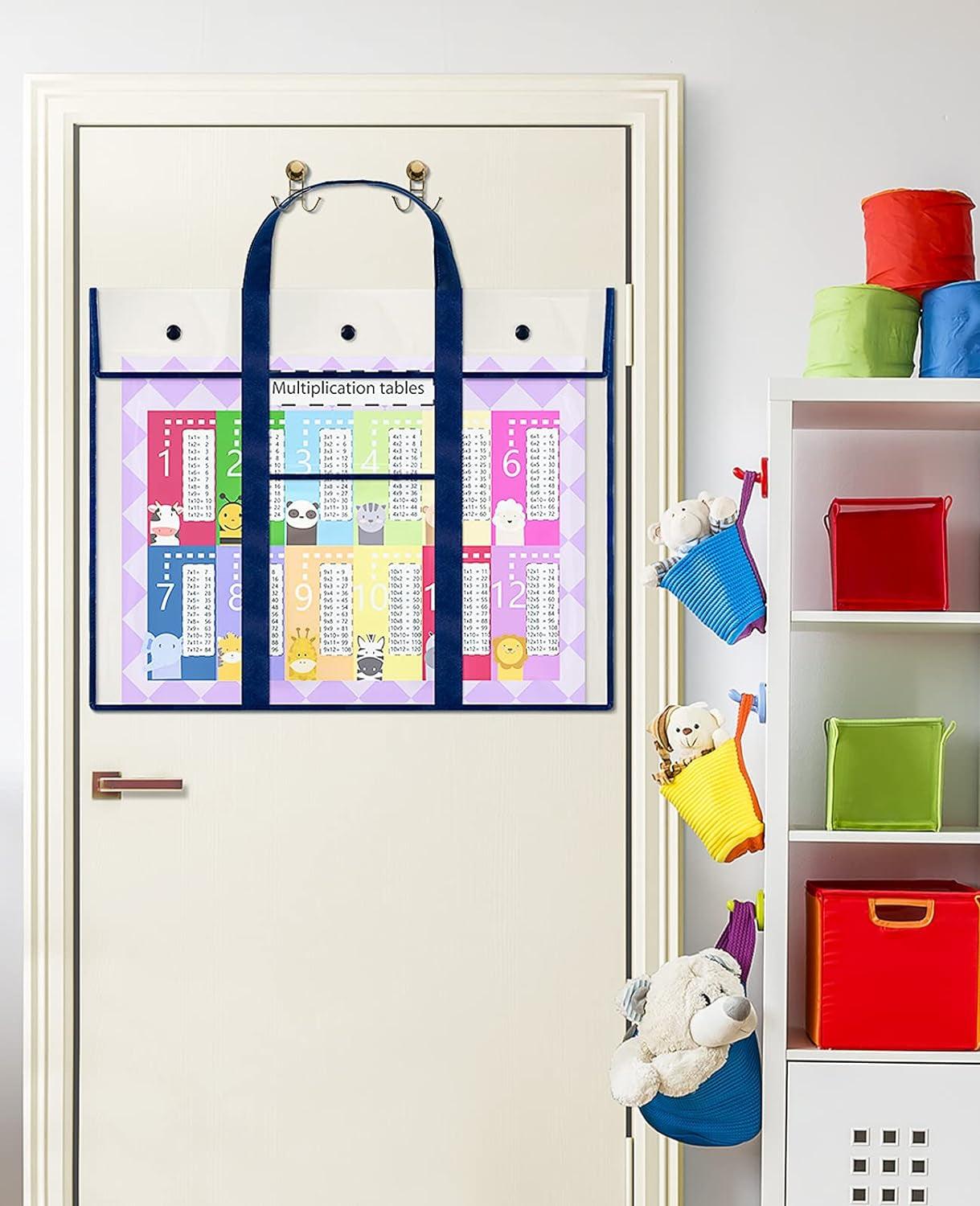 2 Pack Large Poster Storage Bag (31.5"×25.5") Bulletin Board Holder Art Portfolio Container for Teachers Classroom Organization