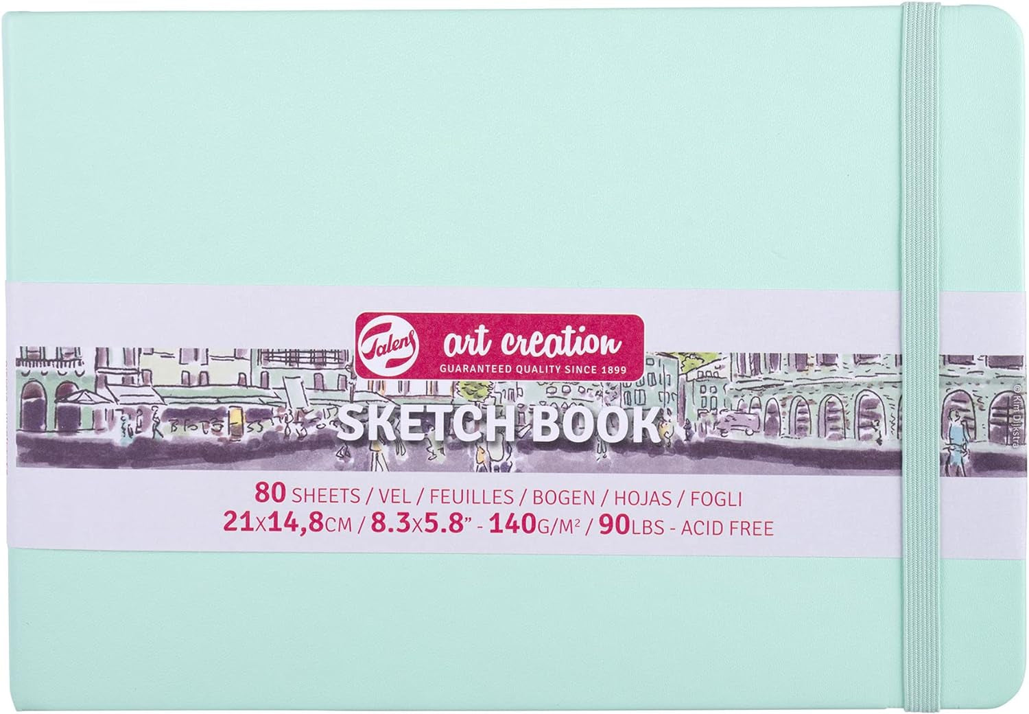 T9314-035M 452370  Sketchbook, Drawing Notebook, 8.3 X 5.9 Inches (21 X 15 Cm), Fresh Mint
