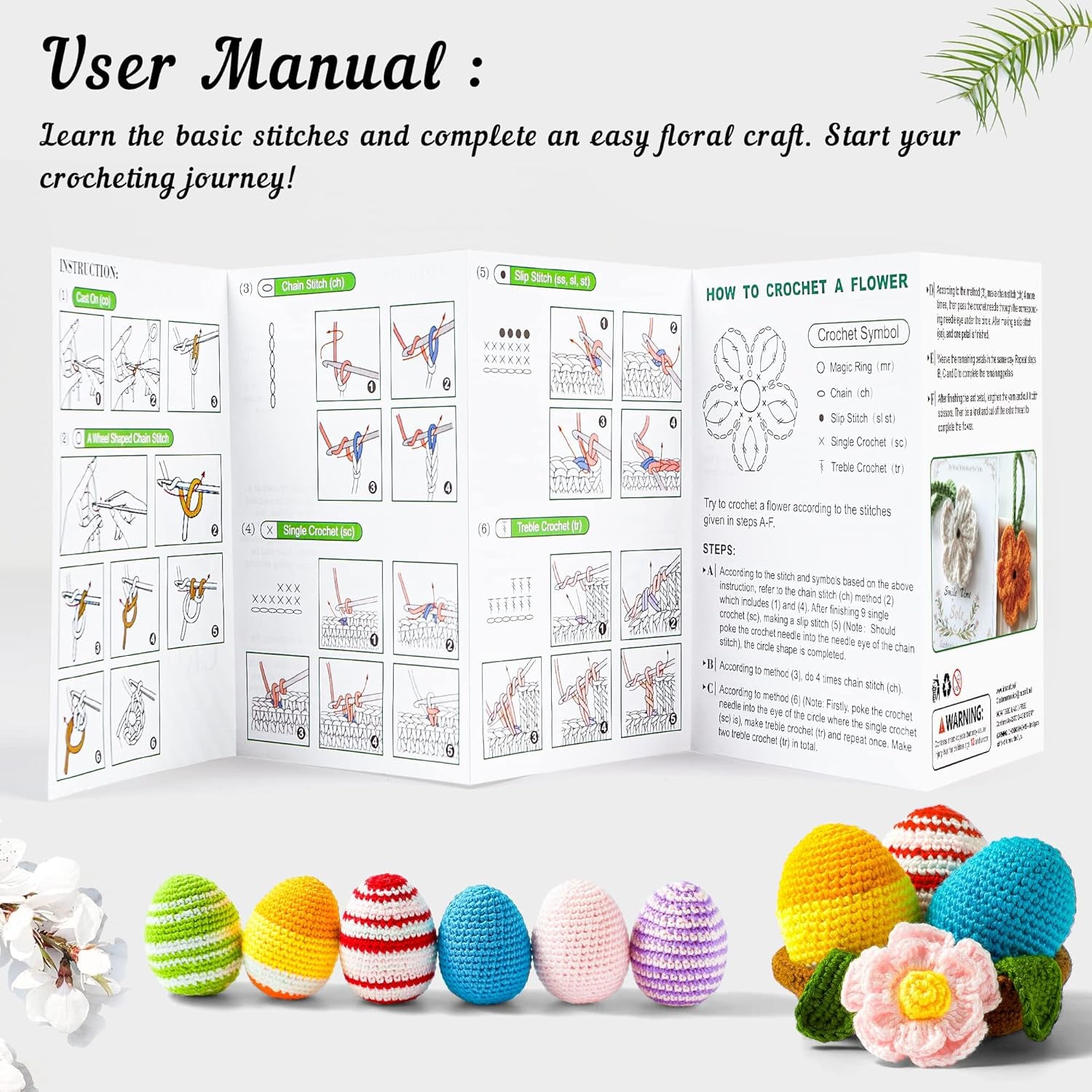 20 Large Acrylic Yarn Skeins-105 PCS Crochet Kit with Hooks Yarn Set, Premium Bundle Includes 2000 Yards Yarn Balls, Needles, Accessories, Ideal Starter Pack for Kids Adults Beginner Professionals