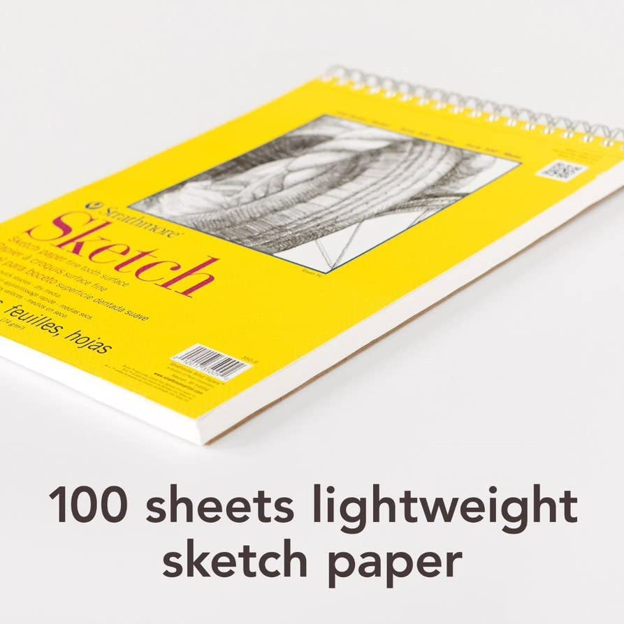 300 Series Sketch, 9X12, White 100 Sheets