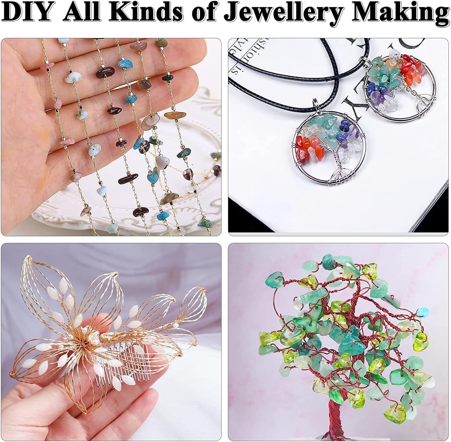 5 Packs Jewelry Pliers Set, Jewelry Making Tools with Needle Nose Pliers/Round Nose Pliers/Chain Nose Pliers/Bent Nose Pliers/Zipper Pliers, Jewelry Making Supplies Repair/Cut Kits for Crafting