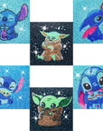 5D Diamond Painting Kits for Kids Beginners,Diy 6 Pack Diamond Art for Adults,Full Drill Crystal Rhinestone Paint by Diamond Dots,Big Gem Arts and Crafts for Kids Ages 6-8-9-12 Girls 6X6Inch