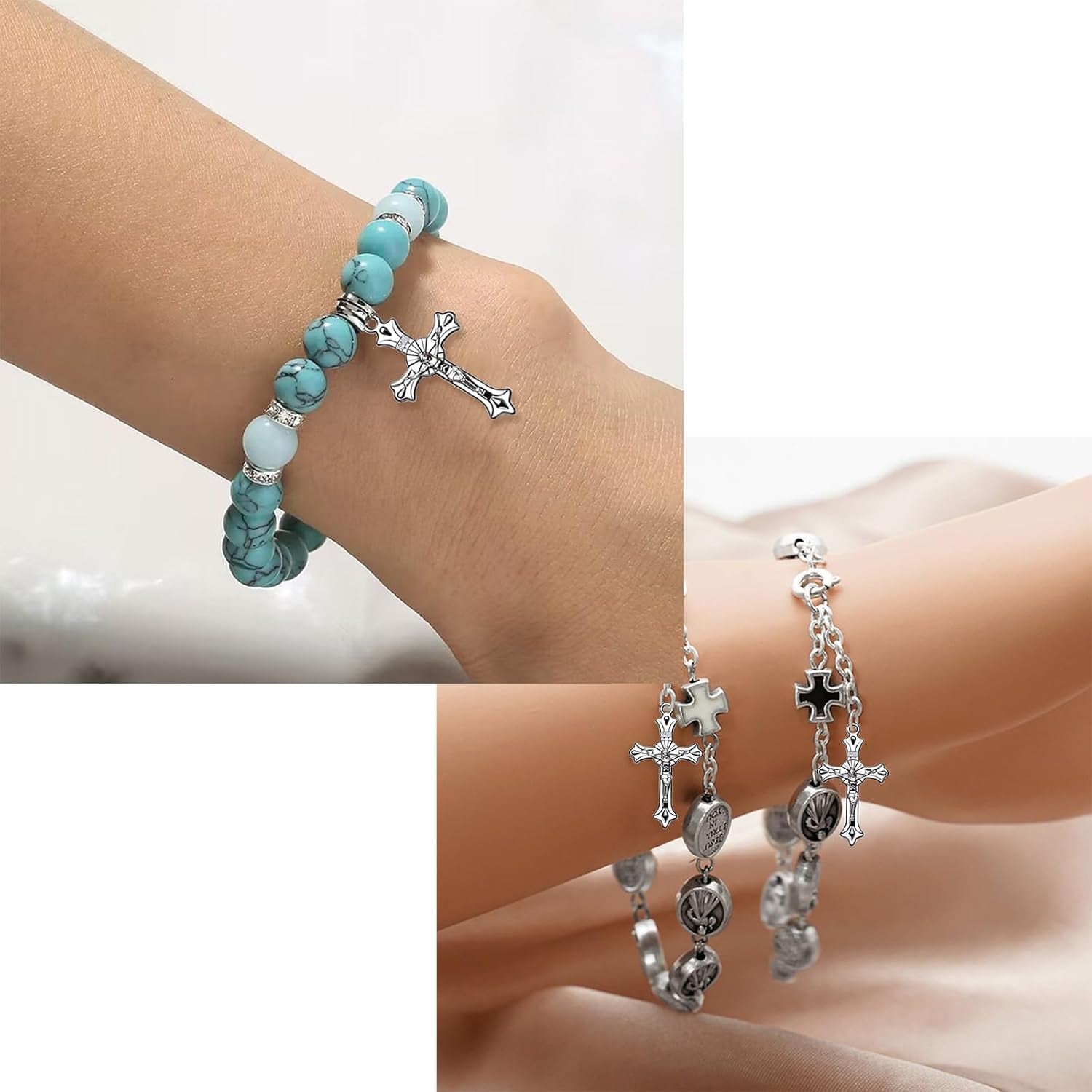 100Pcs Antique Silver Plated Cross Charms Pendant DIY Bracelets Necklace Jewelry Making Craft Wholesale 37Mmx21Mm(A282)