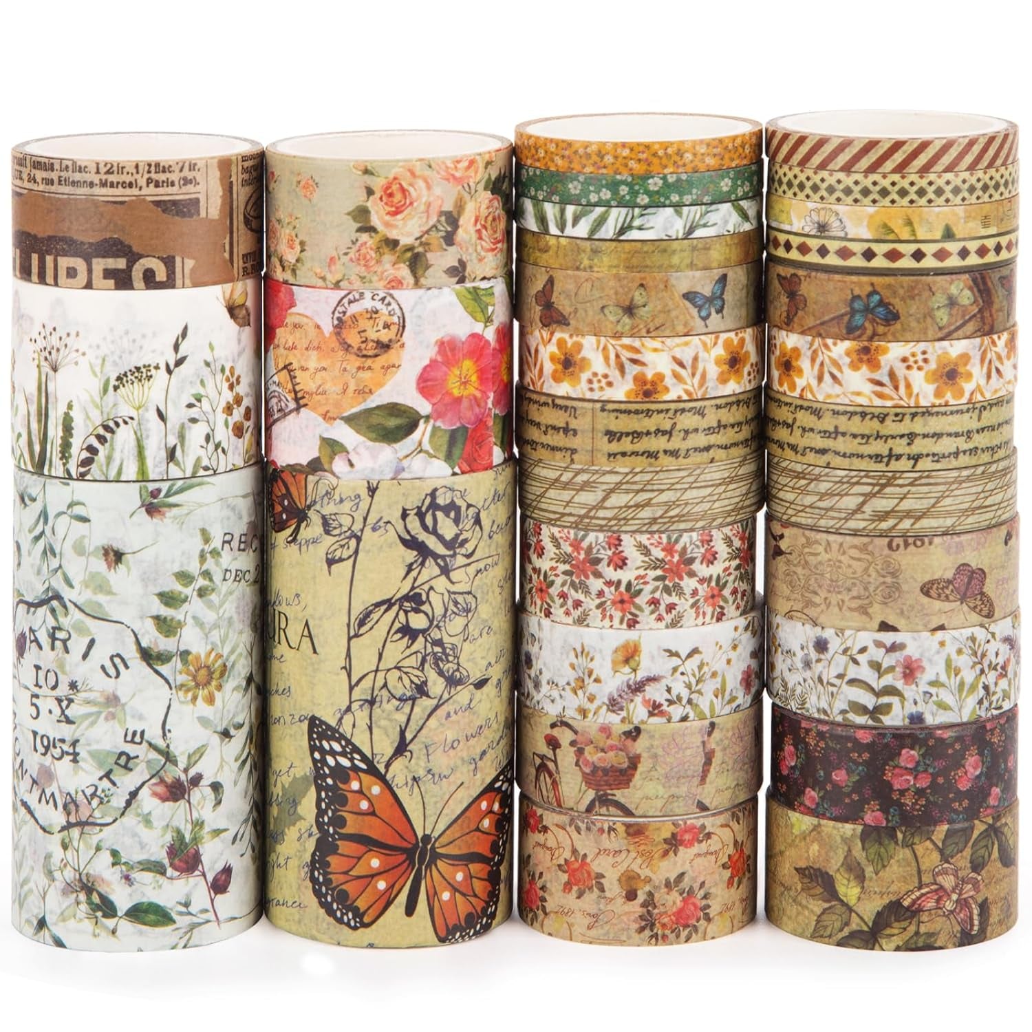 Lace Washi Tape, 6 Roll Lace Pattern Glitter Bling Self-Adhesive Tape Diamond Washi Tape Masking DIY Scrapbooking Lace Tape Sticker Color Random